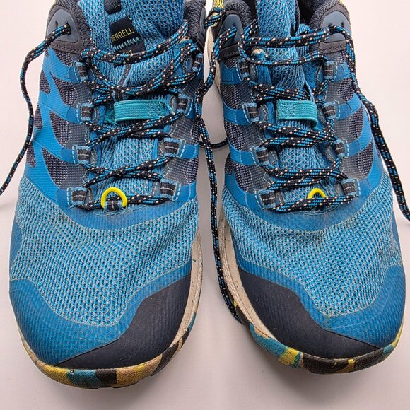 Merrell Nova 3 GTX Gore Tex Vibram Mens Size 11.5W Wide Blue Shoes Athletic - Picture 10 of 13